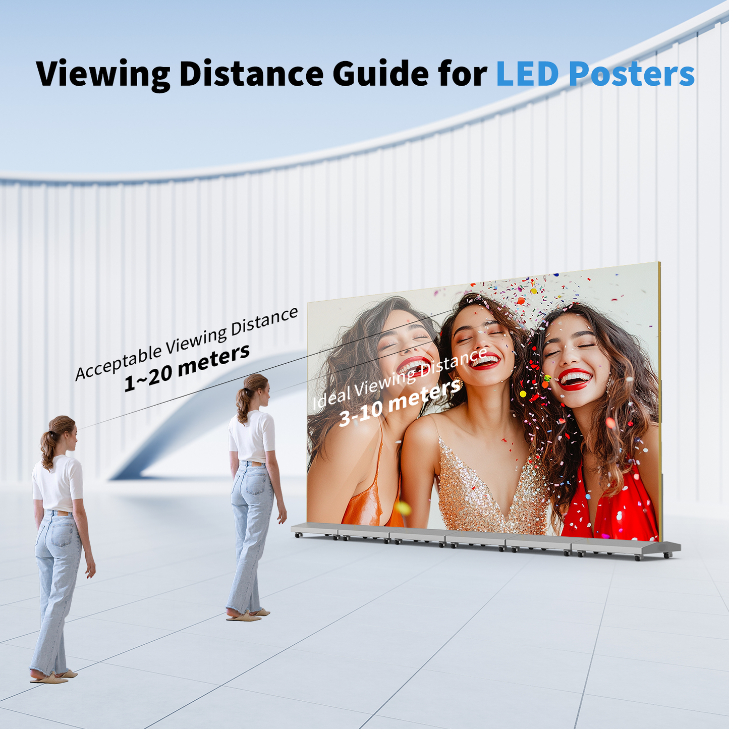 80" Seamless Splicing Foldable P1.86 LED Poster