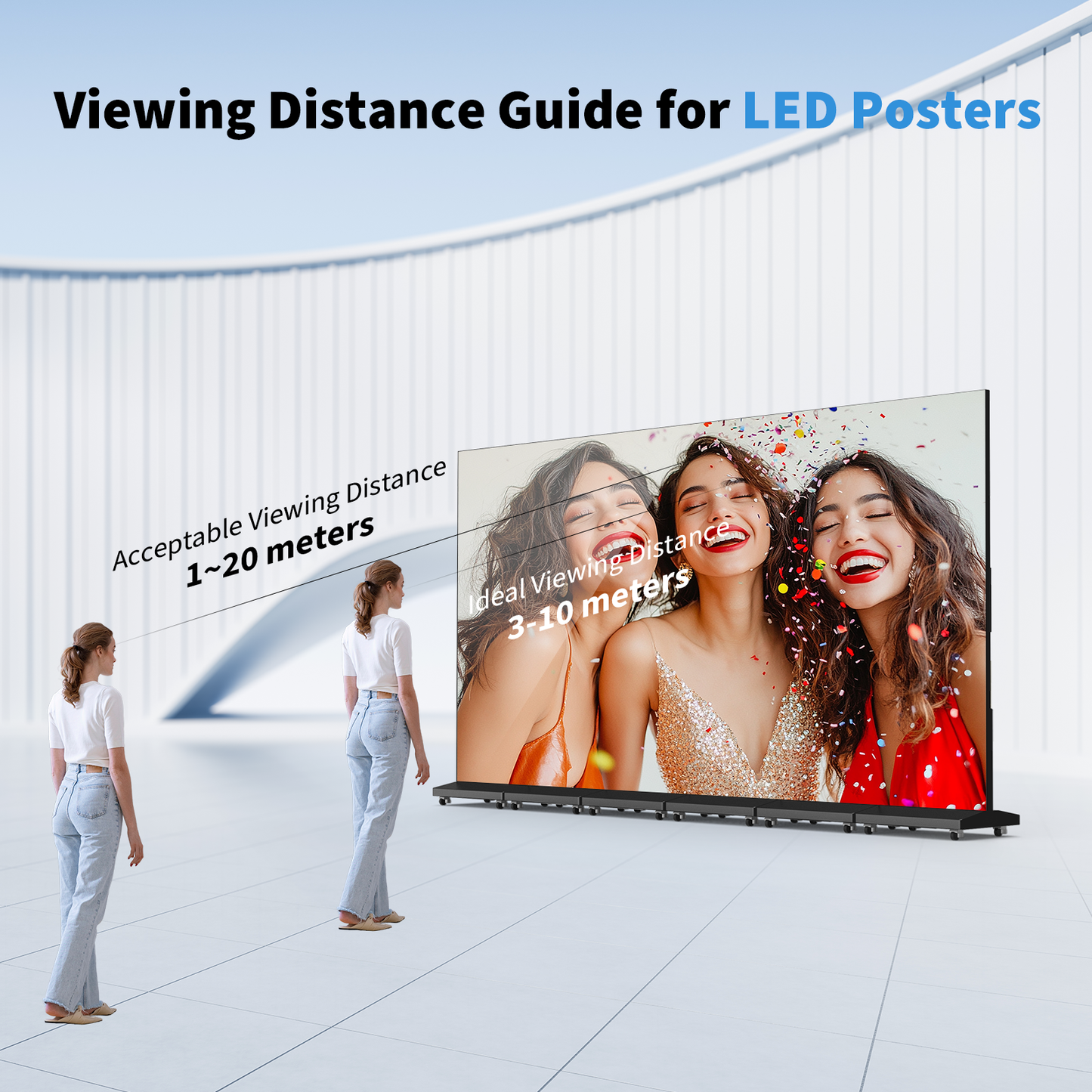 80" Seamless Splicing Foldable P1.86 LED Poster