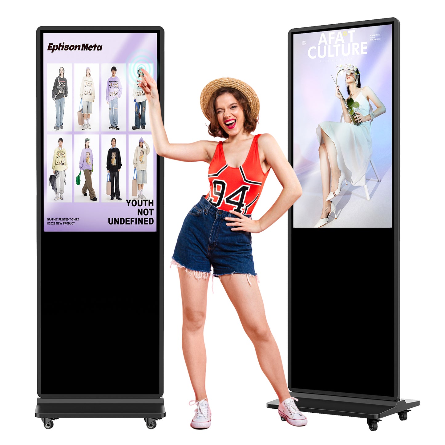 Indoor LCD digital signage (Black)