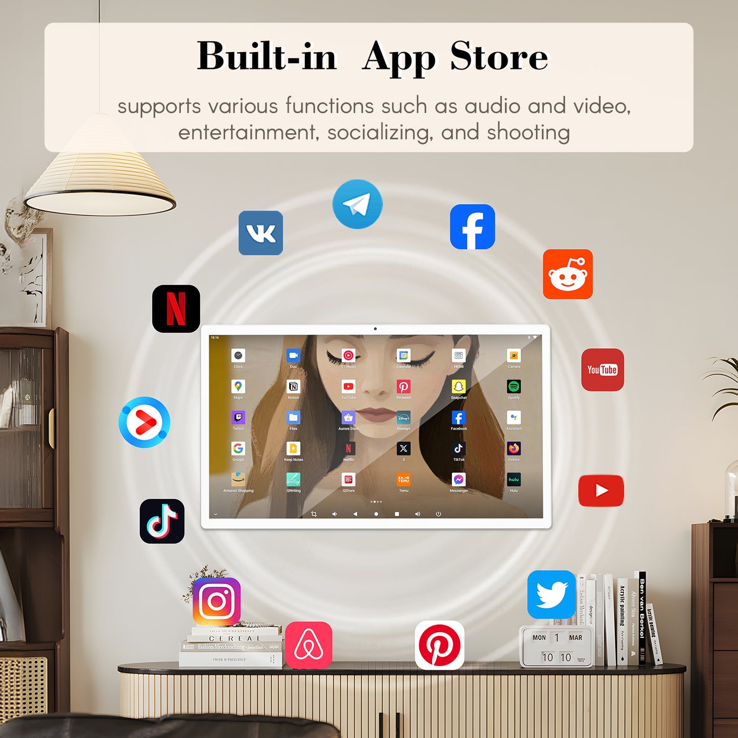 21.5'' Digital Calendar with Touchscreen
