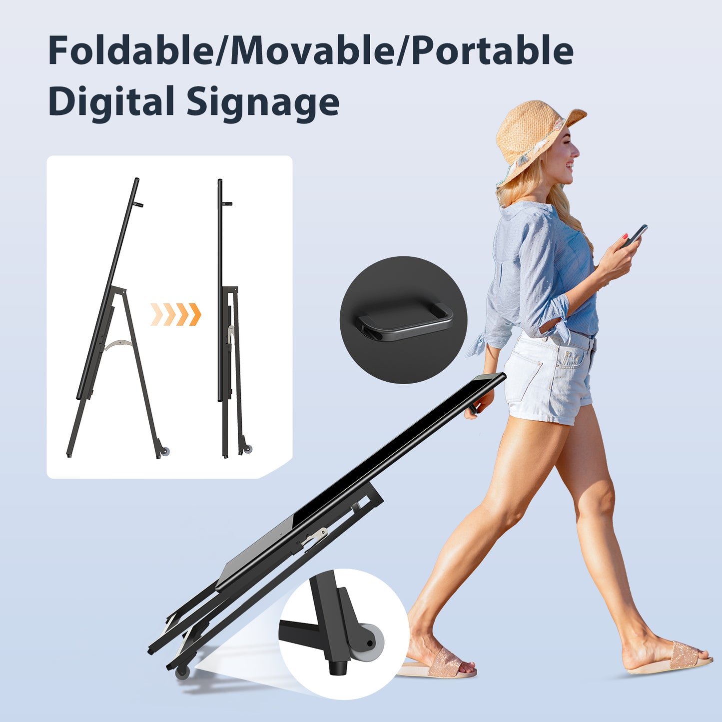 32'' Portable LCD Digital Signage