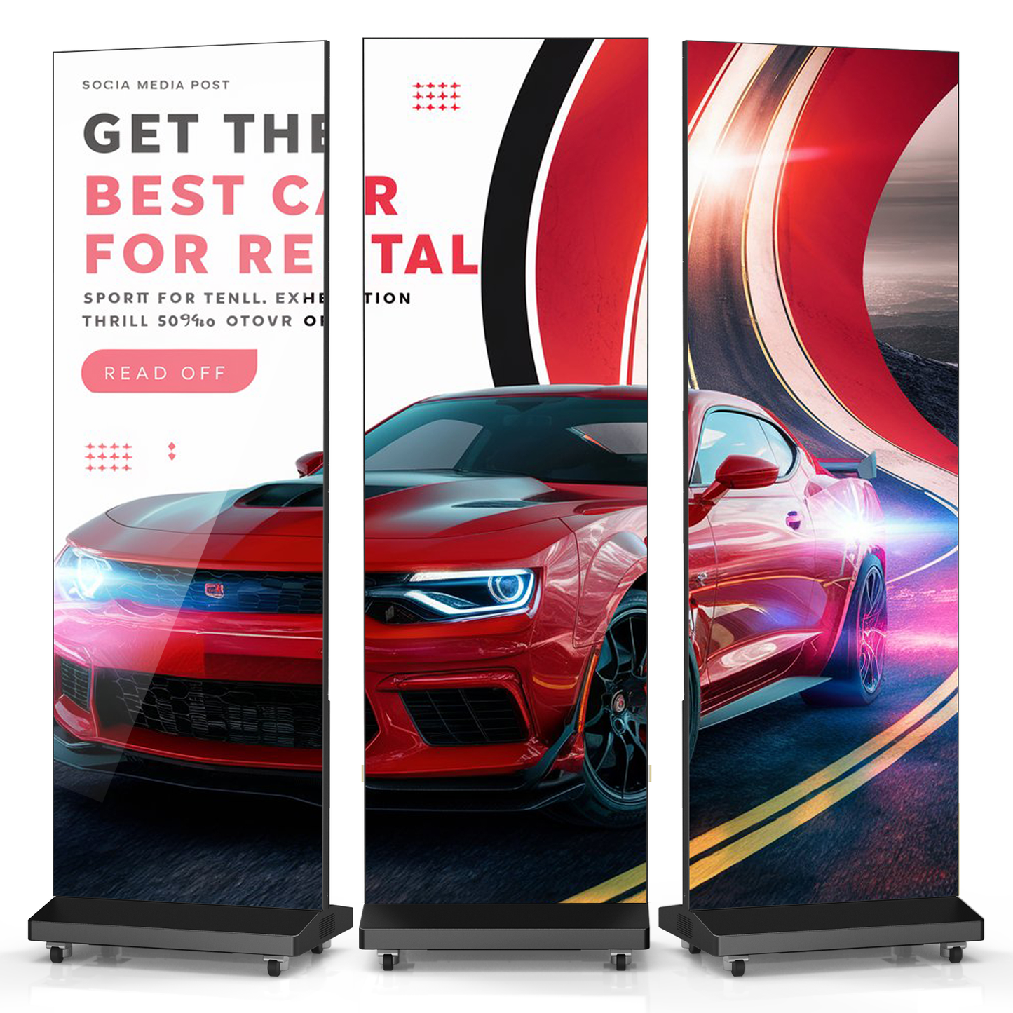 80" Seamless Splicing Foldable P1.86 LED Poster