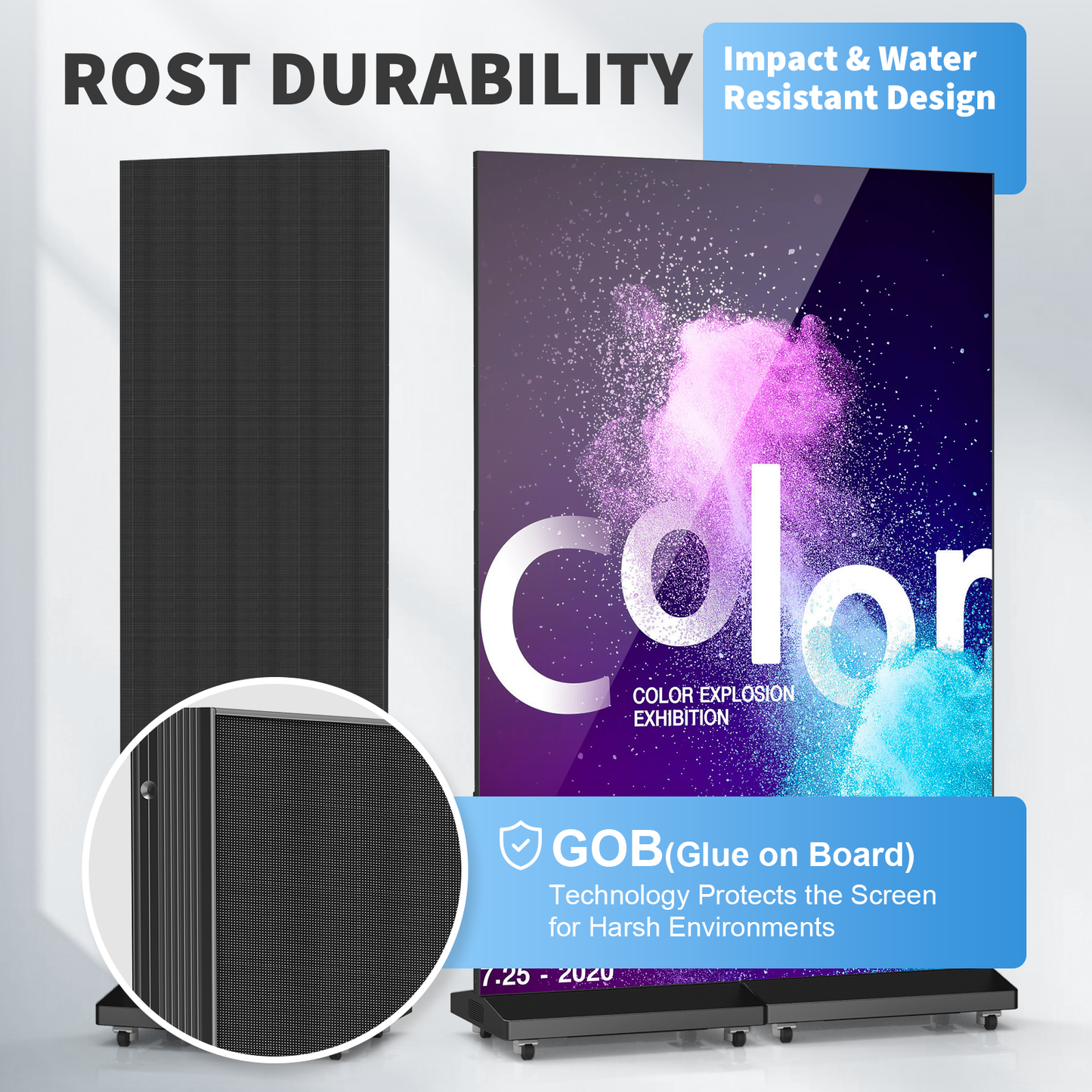 80" Seamless Splicing Foldable P1.86 LED Poster