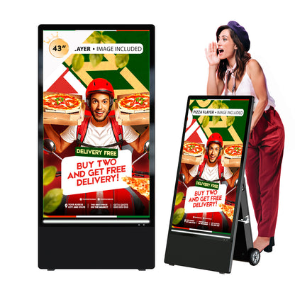 43'' Portable Outdoor Digital Signage Display with Battery (non- touch screen)