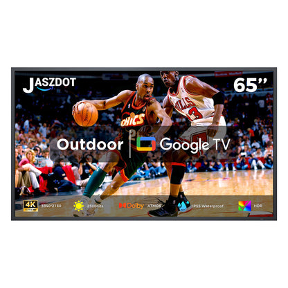55 65" 2500 Nits 4K UHD IP55 Weatherproof Google Outdoor TV