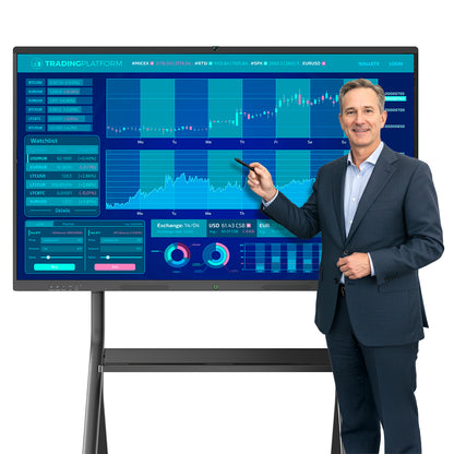 55 65 75 85 4K UHD All-in-one Smart Board for Classroom Home Office Studio (Wall Mount Included)