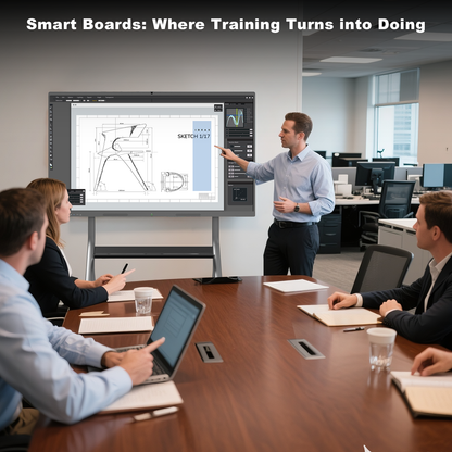 55 65 75 85 4K UHD All-in-one Smart Board for Classroom Home Office Studio (Wall Mount Included)