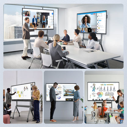 55 65 75 85 4K UHD All-in-one Smart Board for Classroom Home Office Studio (Wall Mount Included)