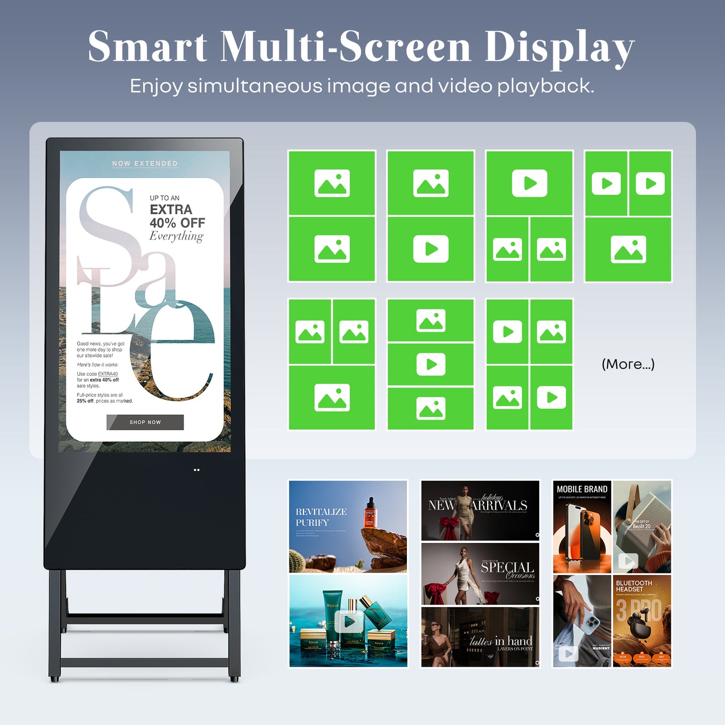 32'' Portable LCD Digital Signage (non- touch screen)