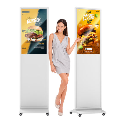 32 43 49 55 65" Indoor LCD digital signage (White)