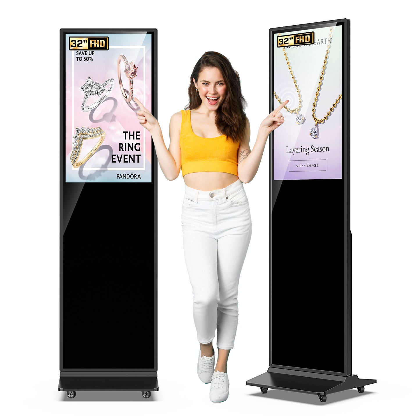 32 43 49 55 65" Indoor LCD digital signage (Black)