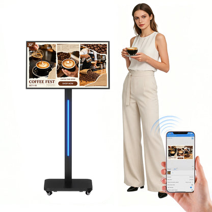 32" Rotating LCD Digital Signage Display (Touch & Non-touch)