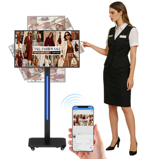 32" Rotating LCD Digital Signage Display (Touch & Non-touch)