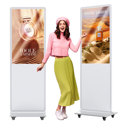 32 43 49 55 65" Indoor LCD digital signage (White)