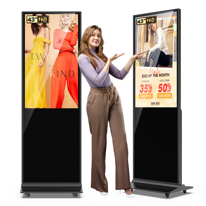 32 43 49 55 65" Indoor LCD digital signage (Black)