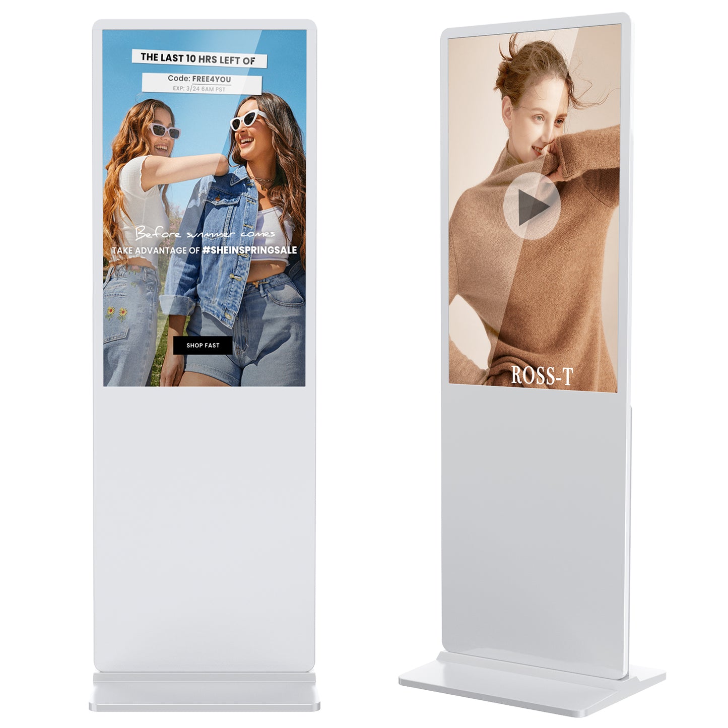Indoor LCD digital signage (White)
