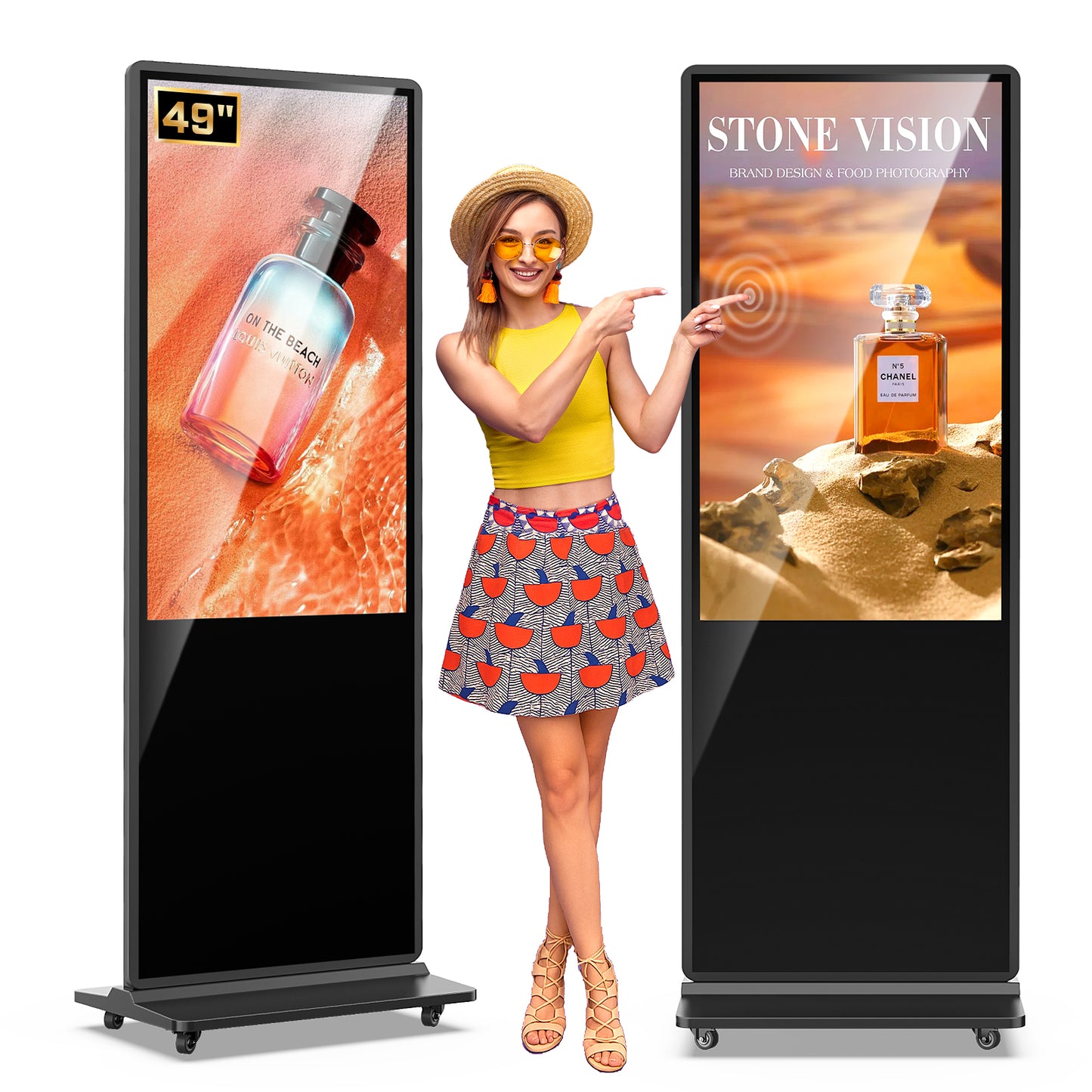 32 43 49 55 65" Indoor LCD digital signage (Black)