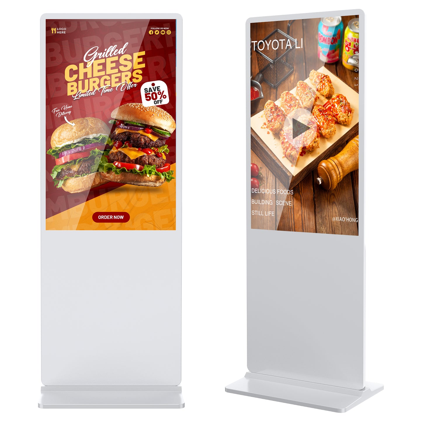 Indoor LCD digital signage (White)