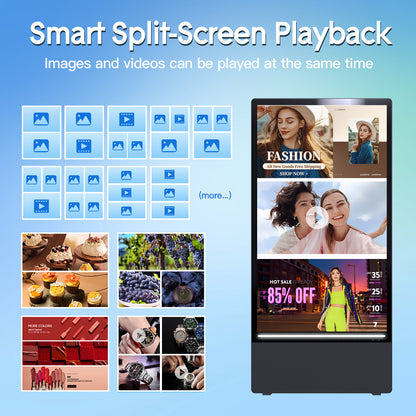 43'' Portable Outdoor Digital Signage Display with Battery (non- touch screen)