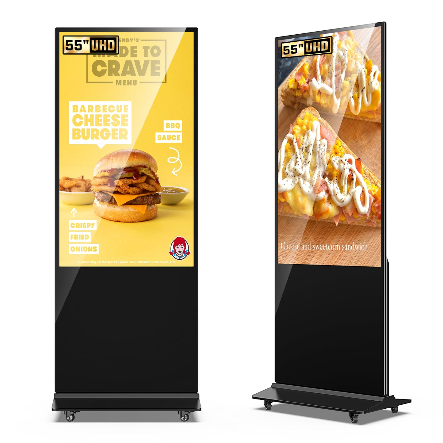 32 43 49 55 65" Indoor LCD digital signage (Black)