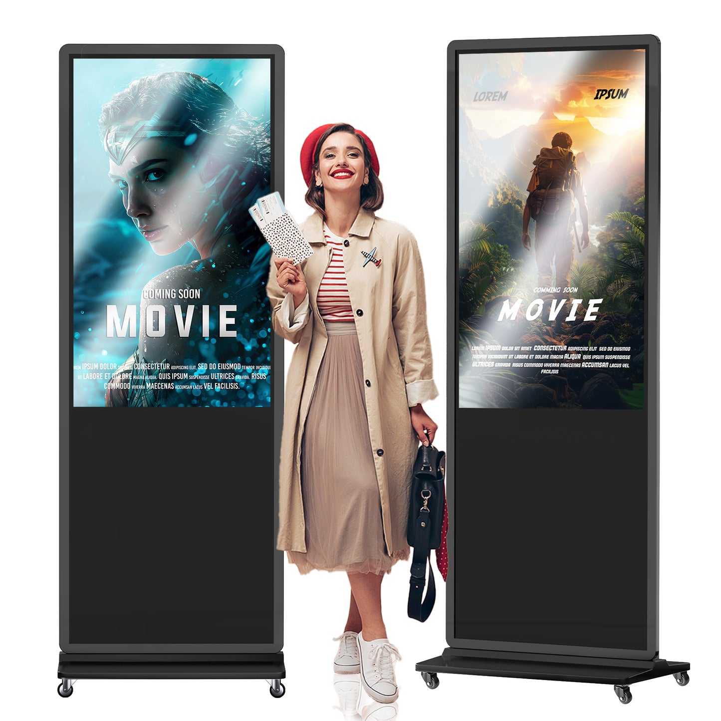 Indoor LCD digital signage (Black)