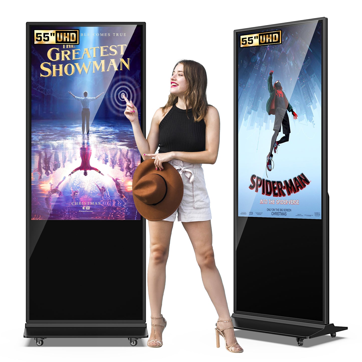 32 43 49 55 65" Indoor LCD digital signage (Black)
