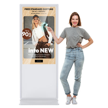 32 43 49 55 65" Indoor LCD digital signage (White)