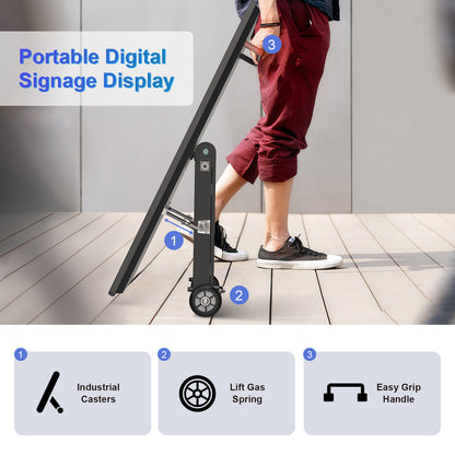 43'' Portable Outdoor Digital Signage Display with Battery (non- touch screen)