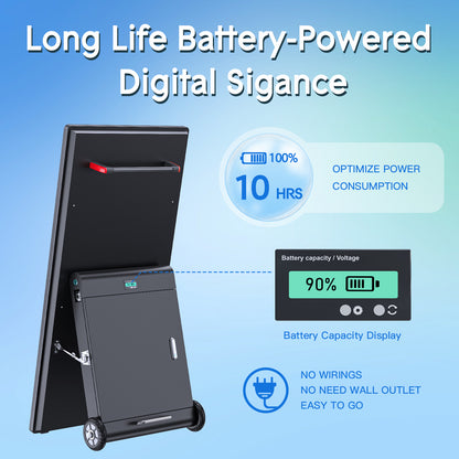 43'' Portable Outdoor Digital Signage Display with Battery (non- touch screen)