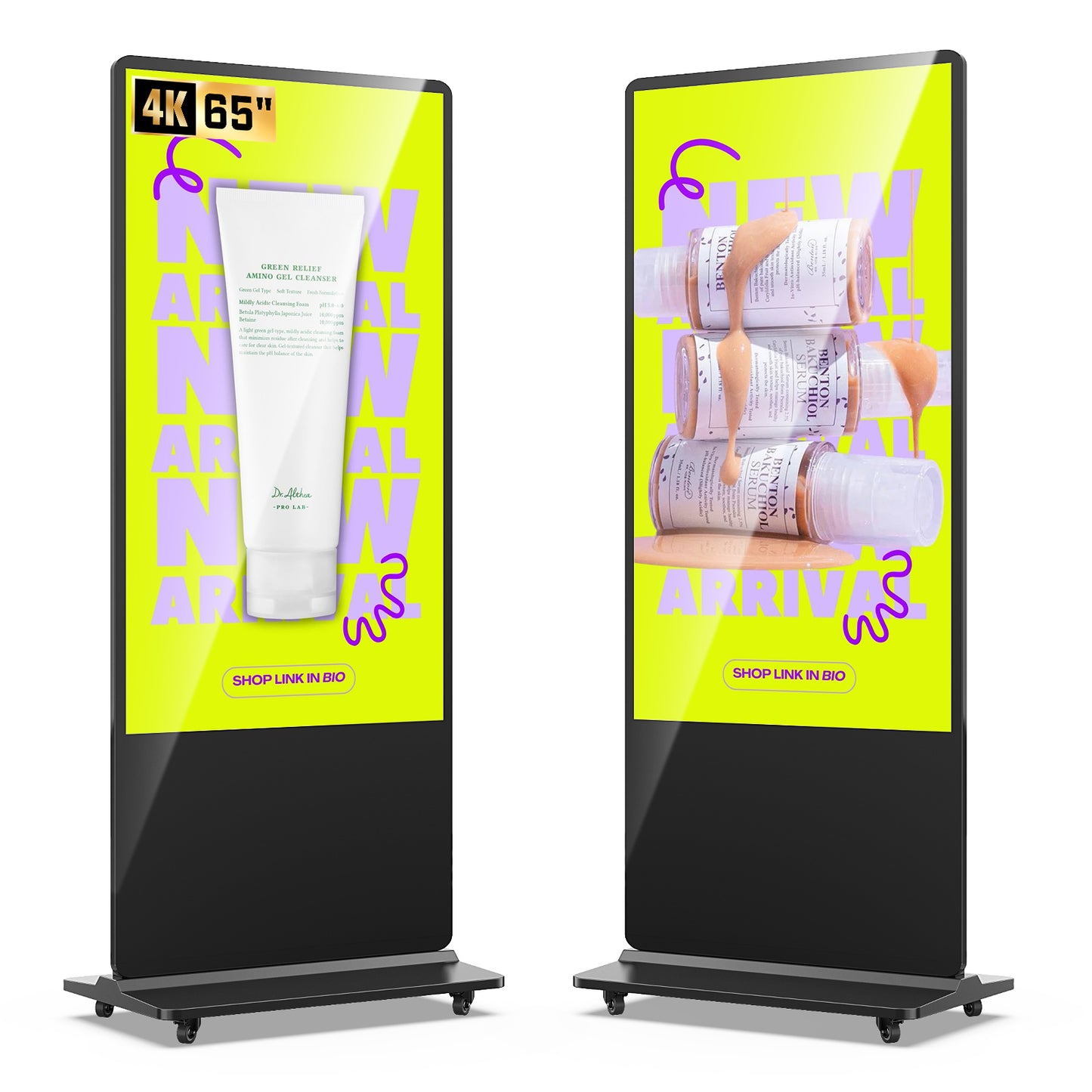 32 43 49 55 65" Indoor LCD digital signage (Black)