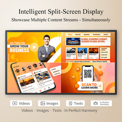 21.5 32 43" Touch Screen Digital Signage  (Wall Mount Included)