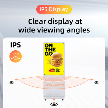 32 43 49 55 65" Indoor LCD digital signage (White)