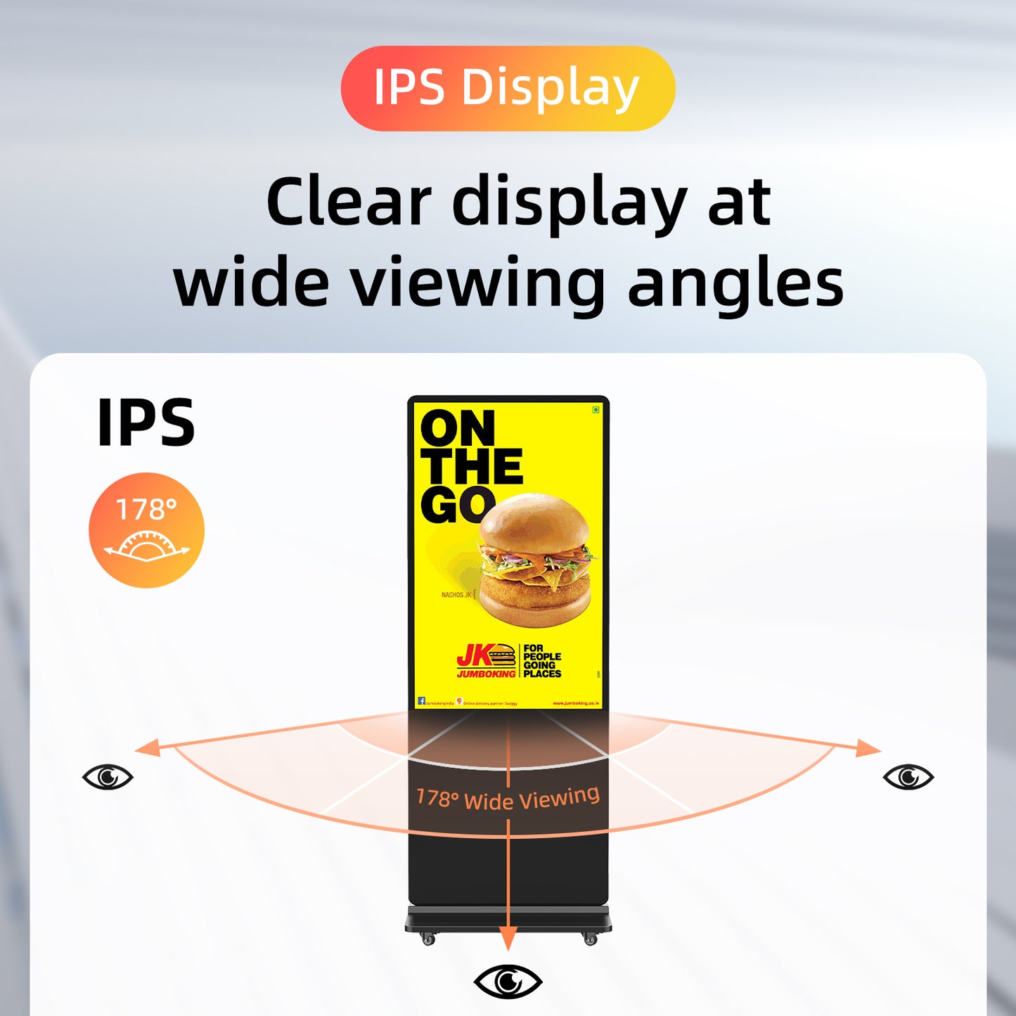 Indoor LCD digital signage (Black)