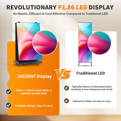 80" Seamless Splicing Foldable P1.86 LED Poster