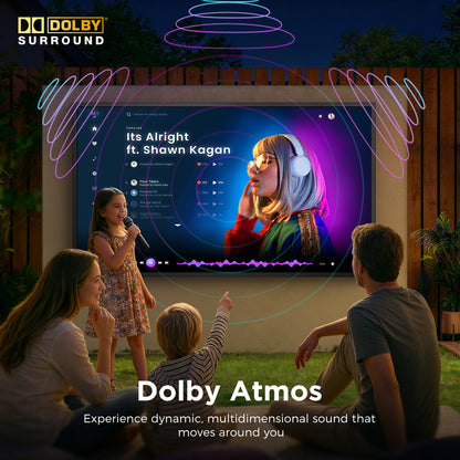 55 65" 2500 Nits 4K UHD IP55 Weatherproof Google Outdoor TV