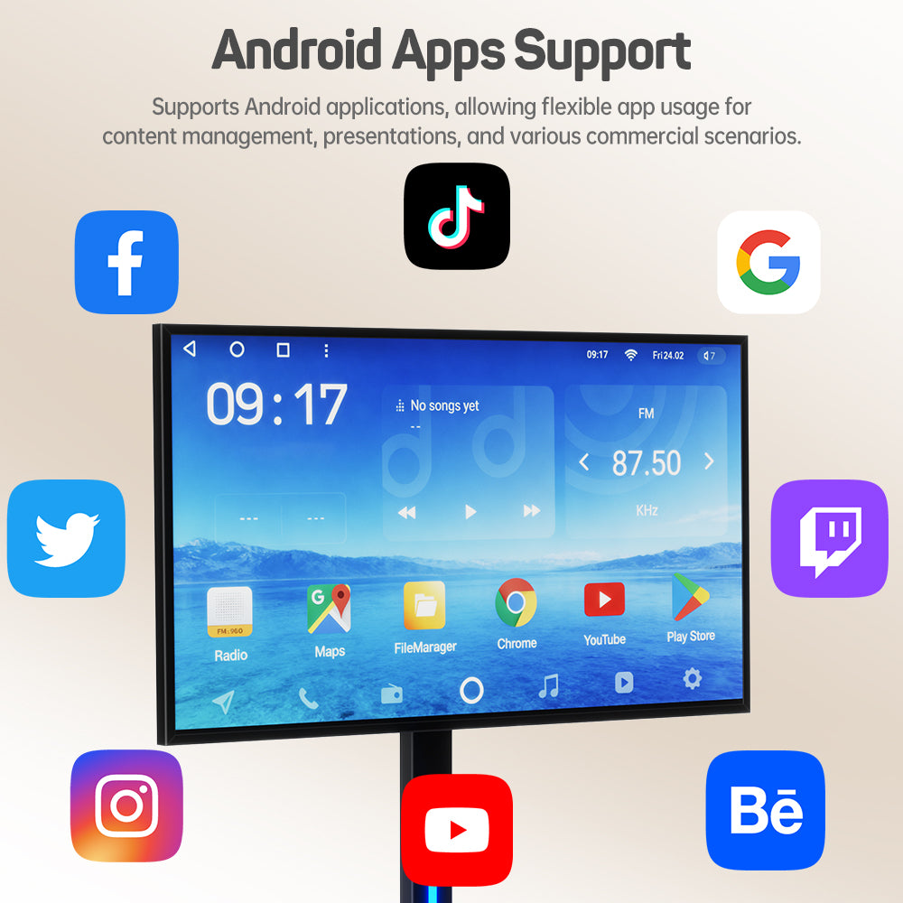32" Rotating LCD Digital Signage Display (Touch & Non-touch)